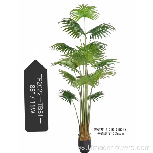 Simulación Planta Tang Palm Sunflower para decoración interior